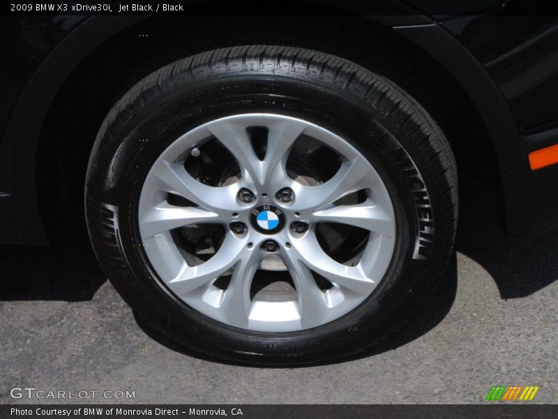 Jet Black / Black 2009 BMW X3 xDrive30i