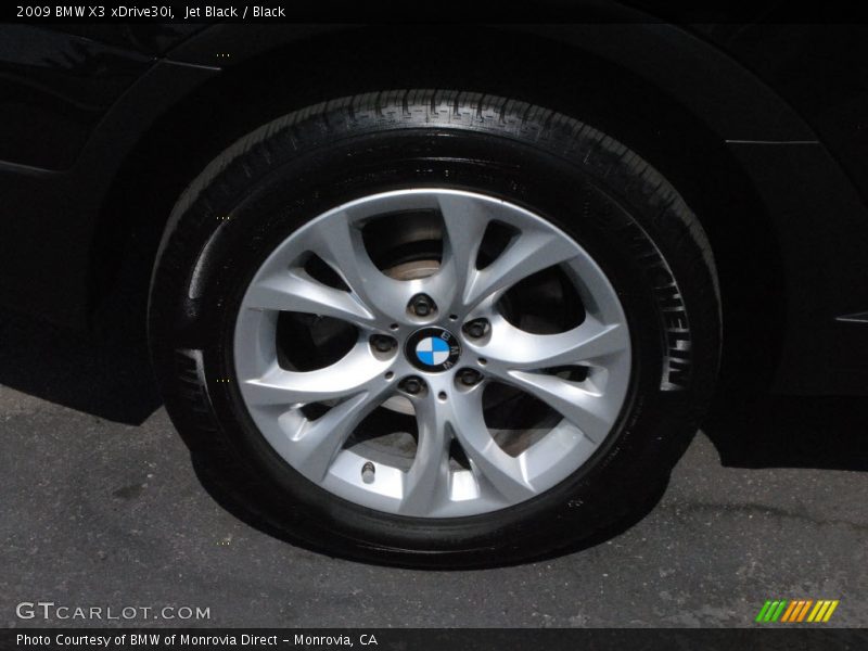Jet Black / Black 2009 BMW X3 xDrive30i