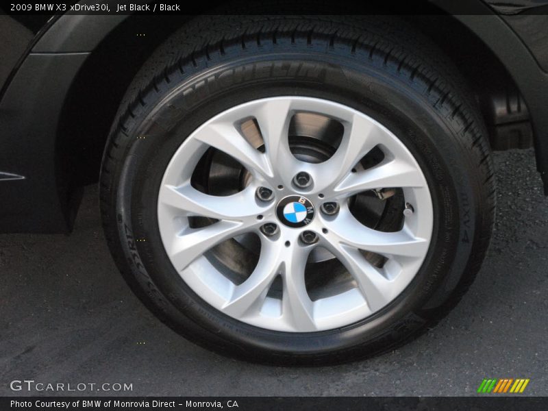 Jet Black / Black 2009 BMW X3 xDrive30i