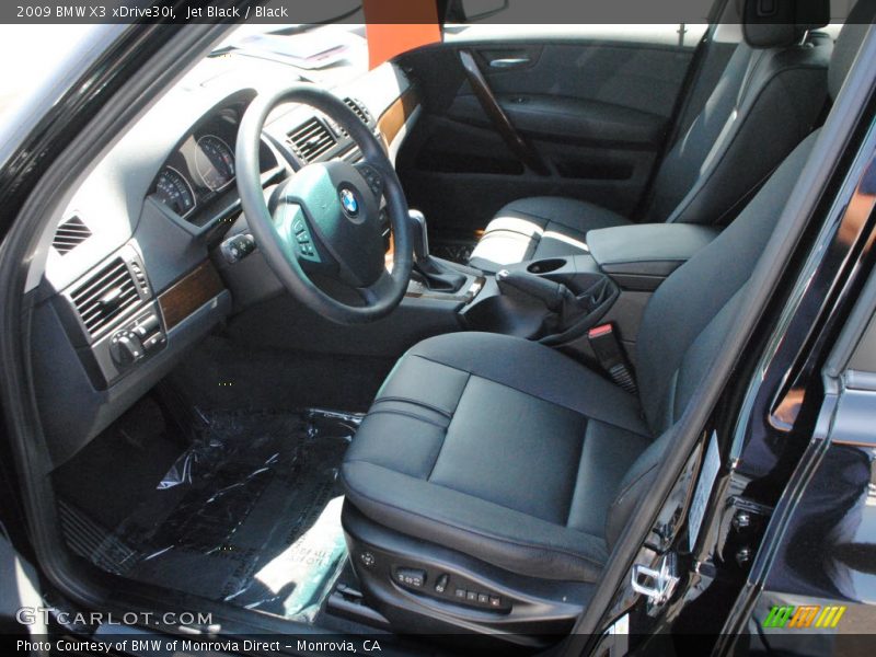 Jet Black / Black 2009 BMW X3 xDrive30i