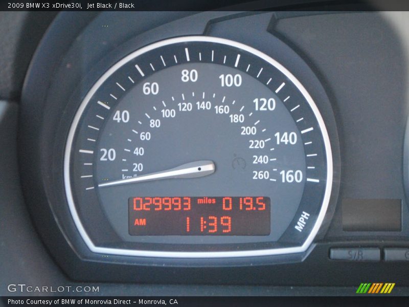 Jet Black / Black 2009 BMW X3 xDrive30i