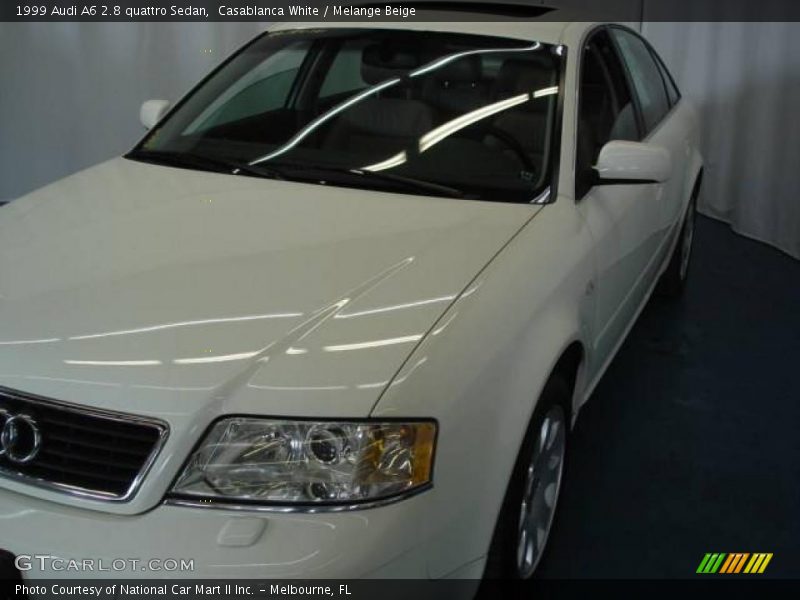 Casablanca White / Melange Beige 1999 Audi A6 2.8 quattro Sedan