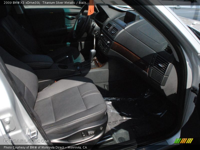 Titanium Silver Metallic / Black 2009 BMW X3 xDrive30i