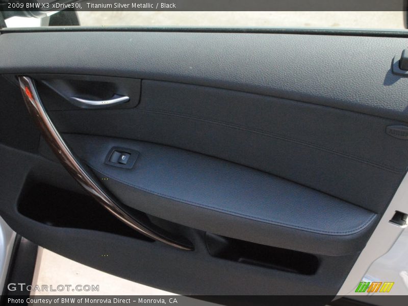 Titanium Silver Metallic / Black 2009 BMW X3 xDrive30i