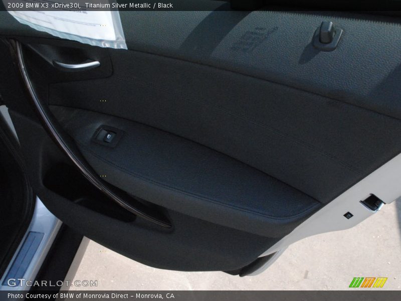 Titanium Silver Metallic / Black 2009 BMW X3 xDrive30i