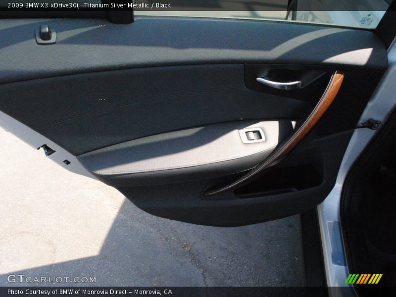 Titanium Silver Metallic / Black 2009 BMW X3 xDrive30i