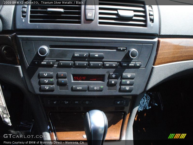 Titanium Silver Metallic / Black 2009 BMW X3 xDrive30i