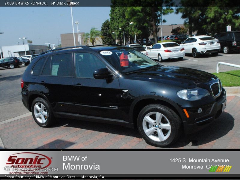 Jet Black / Black 2009 BMW X5 xDrive30i