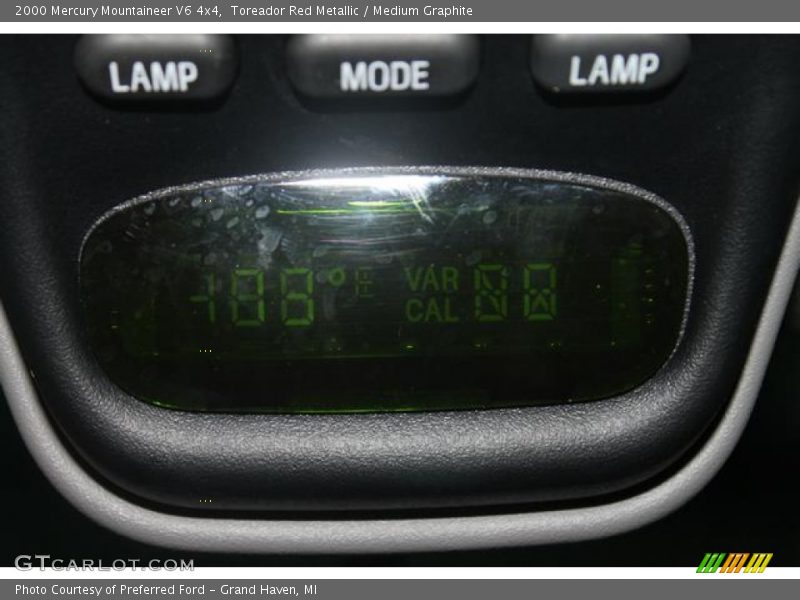 Toreador Red Metallic / Medium Graphite 2000 Mercury Mountaineer V6 4x4