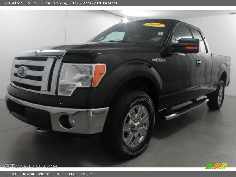 Black / Stone/Medium Stone 2009 Ford F150 XLT SuperCab 4x4