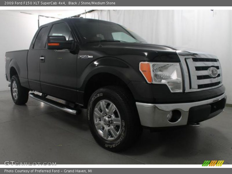 Black / Stone/Medium Stone 2009 Ford F150 XLT SuperCab 4x4