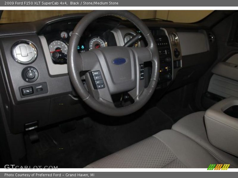 Black / Stone/Medium Stone 2009 Ford F150 XLT SuperCab 4x4