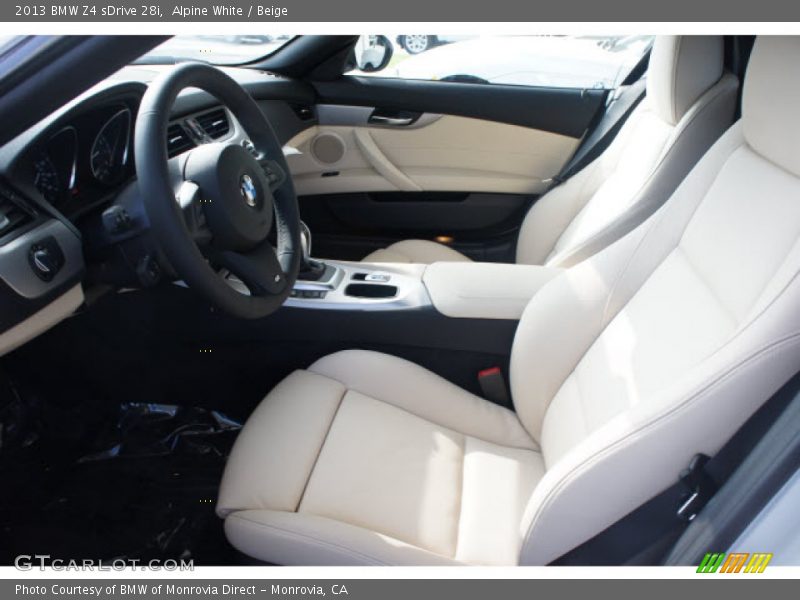Front Seat of 2013 Z4 sDrive 28i