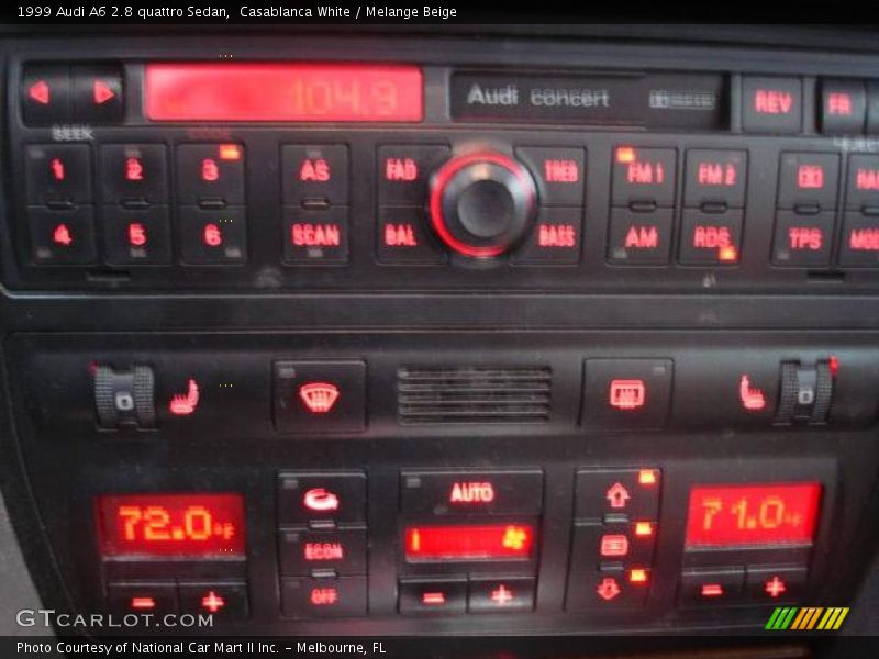 Casablanca White / Melange Beige 1999 Audi A6 2.8 quattro Sedan