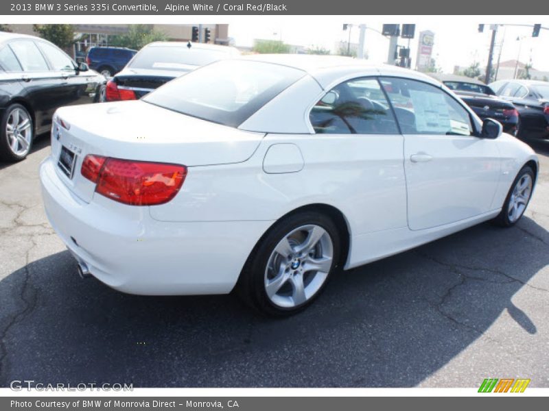 Alpine White / Coral Red/Black 2013 BMW 3 Series 335i Convertible