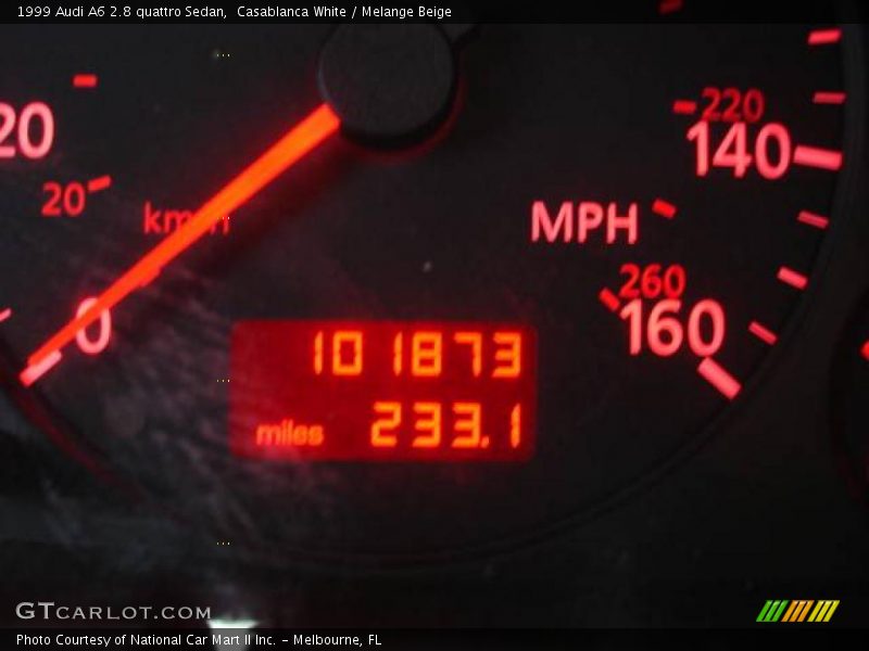 Casablanca White / Melange Beige 1999 Audi A6 2.8 quattro Sedan