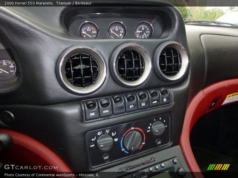Controls of 2000 550 Maranello