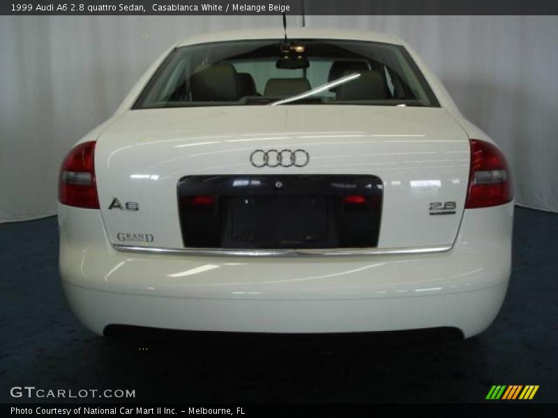 Casablanca White / Melange Beige 1999 Audi A6 2.8 quattro Sedan