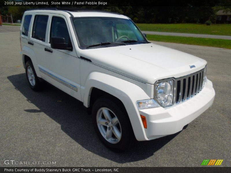 Stone White / Pastel Pebble Beige 2008 Jeep Liberty Limited