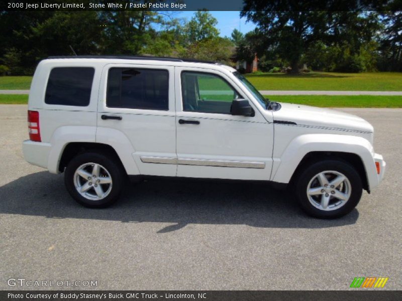 Stone White / Pastel Pebble Beige 2008 Jeep Liberty Limited