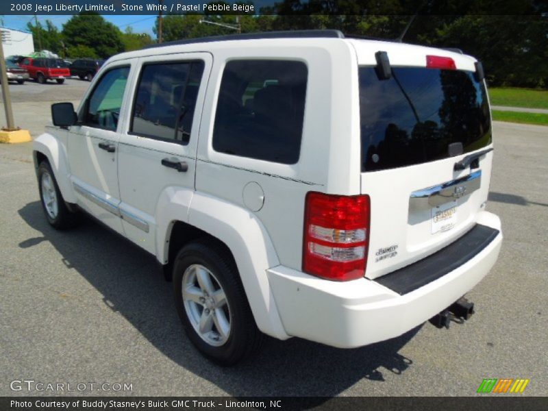 Stone White / Pastel Pebble Beige 2008 Jeep Liberty Limited