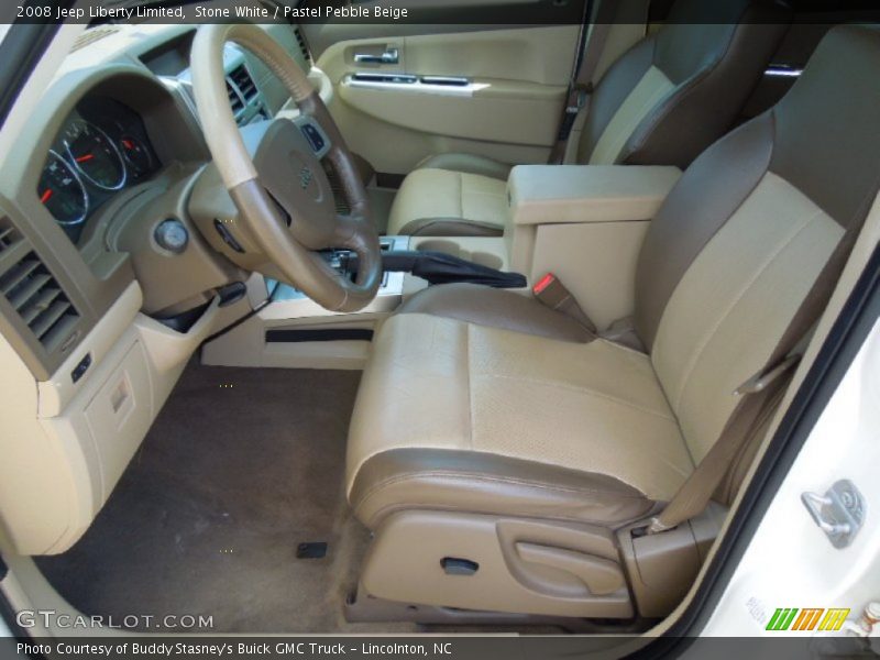 Stone White / Pastel Pebble Beige 2008 Jeep Liberty Limited