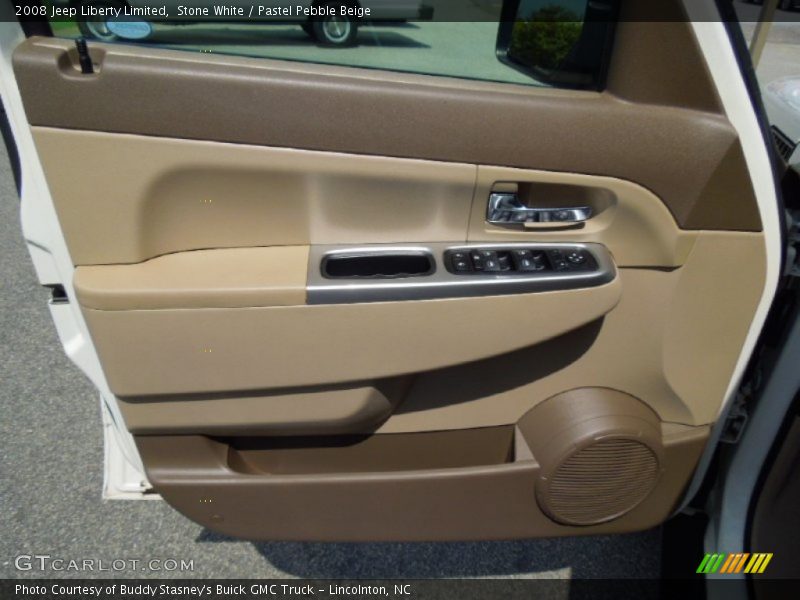 Stone White / Pastel Pebble Beige 2008 Jeep Liberty Limited