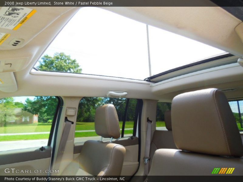 Stone White / Pastel Pebble Beige 2008 Jeep Liberty Limited