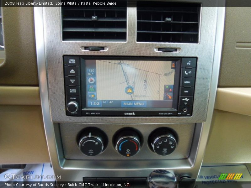 Stone White / Pastel Pebble Beige 2008 Jeep Liberty Limited