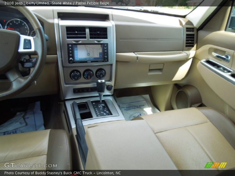 Stone White / Pastel Pebble Beige 2008 Jeep Liberty Limited