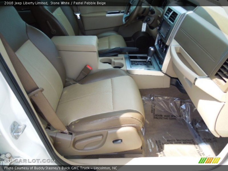 Stone White / Pastel Pebble Beige 2008 Jeep Liberty Limited
