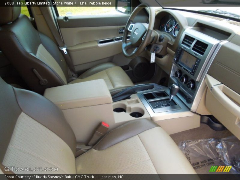 Stone White / Pastel Pebble Beige 2008 Jeep Liberty Limited
