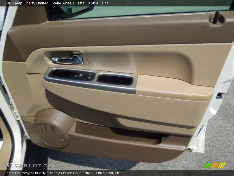 Stone White / Pastel Pebble Beige 2008 Jeep Liberty Limited