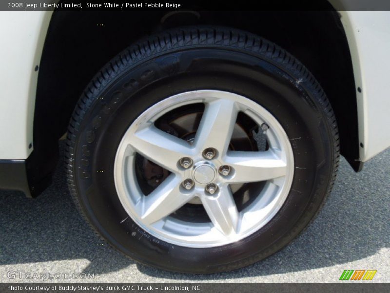 Stone White / Pastel Pebble Beige 2008 Jeep Liberty Limited