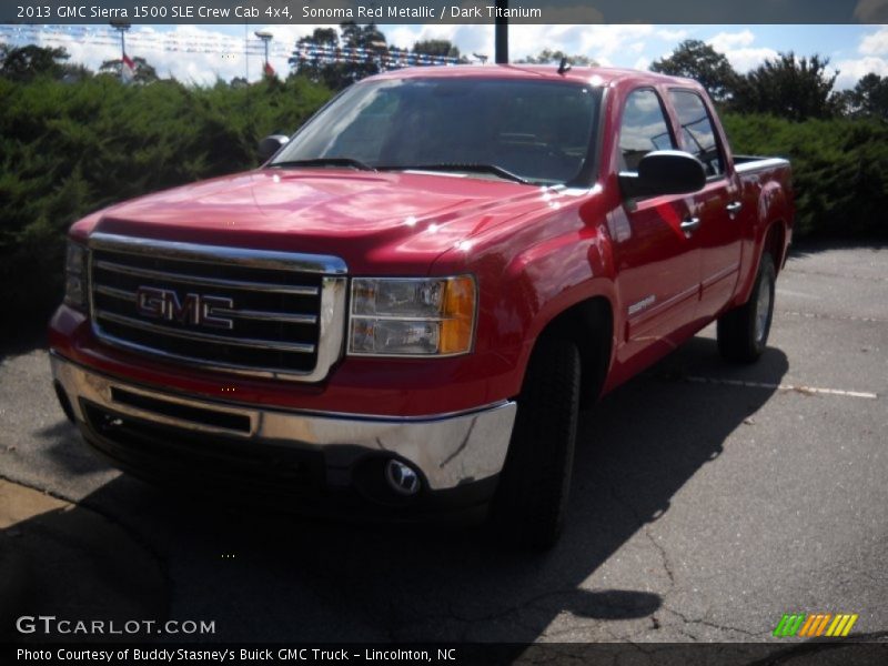 Sonoma Red Metallic / Dark Titanium 2013 GMC Sierra 1500 SLE Crew Cab 4x4