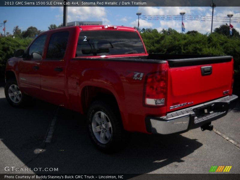 Sonoma Red Metallic / Dark Titanium 2013 GMC Sierra 1500 SLE Crew Cab 4x4