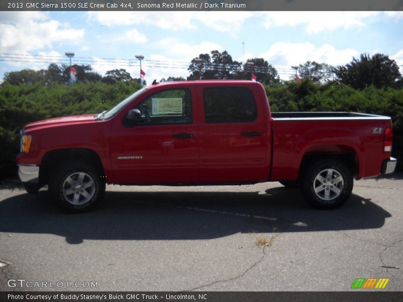 Sonoma Red Metallic / Dark Titanium 2013 GMC Sierra 1500 SLE Crew Cab 4x4