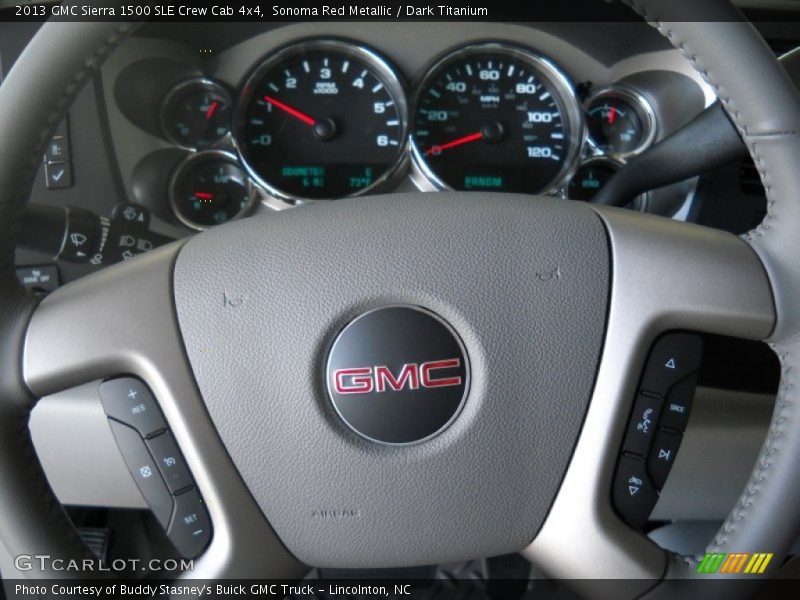 Sonoma Red Metallic / Dark Titanium 2013 GMC Sierra 1500 SLE Crew Cab 4x4