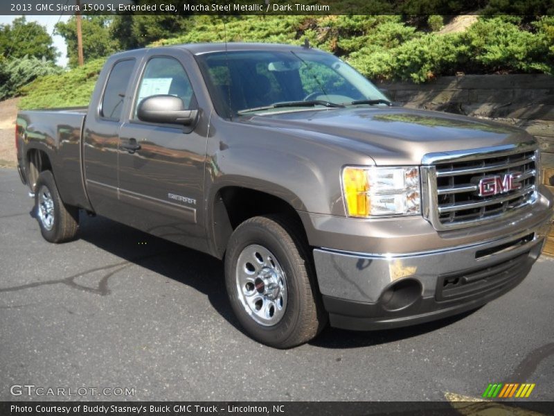 Mocha Steel Metallic / Dark Titanium 2013 GMC Sierra 1500 SL Extended Cab