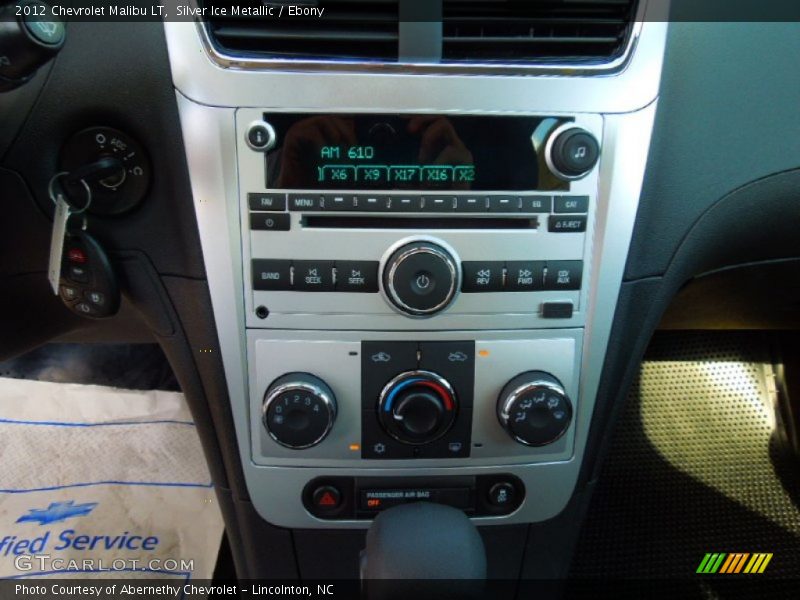 Silver Ice Metallic / Ebony 2012 Chevrolet Malibu LT