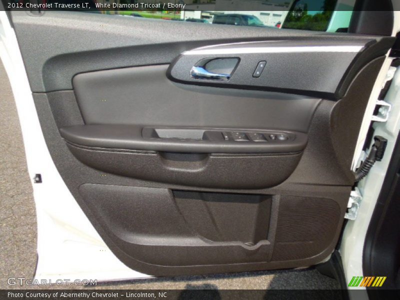 White Diamond Tricoat / Ebony 2012 Chevrolet Traverse LT