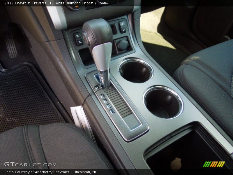 White Diamond Tricoat / Ebony 2012 Chevrolet Traverse LT