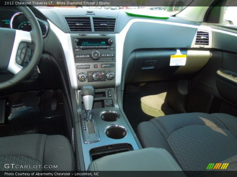 White Diamond Tricoat / Ebony 2012 Chevrolet Traverse LT
