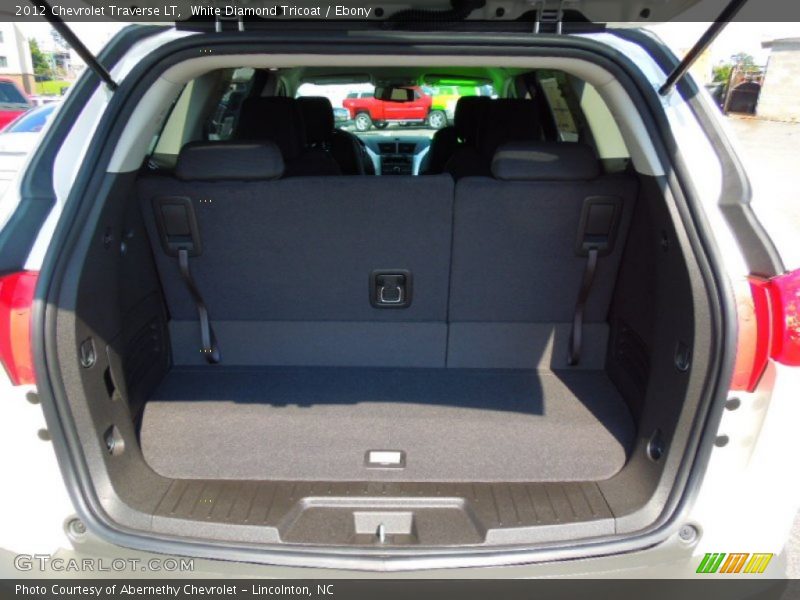 White Diamond Tricoat / Ebony 2012 Chevrolet Traverse LT