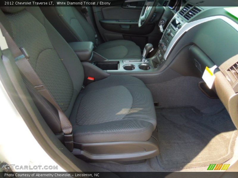 White Diamond Tricoat / Ebony 2012 Chevrolet Traverse LT