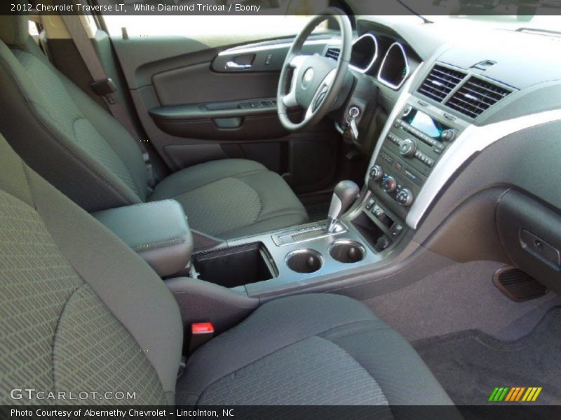 White Diamond Tricoat / Ebony 2012 Chevrolet Traverse LT