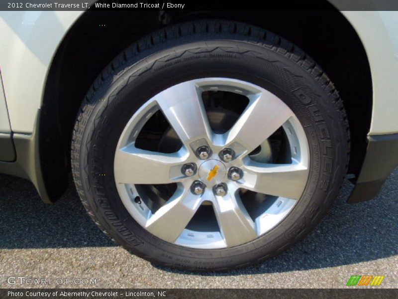 White Diamond Tricoat / Ebony 2012 Chevrolet Traverse LT