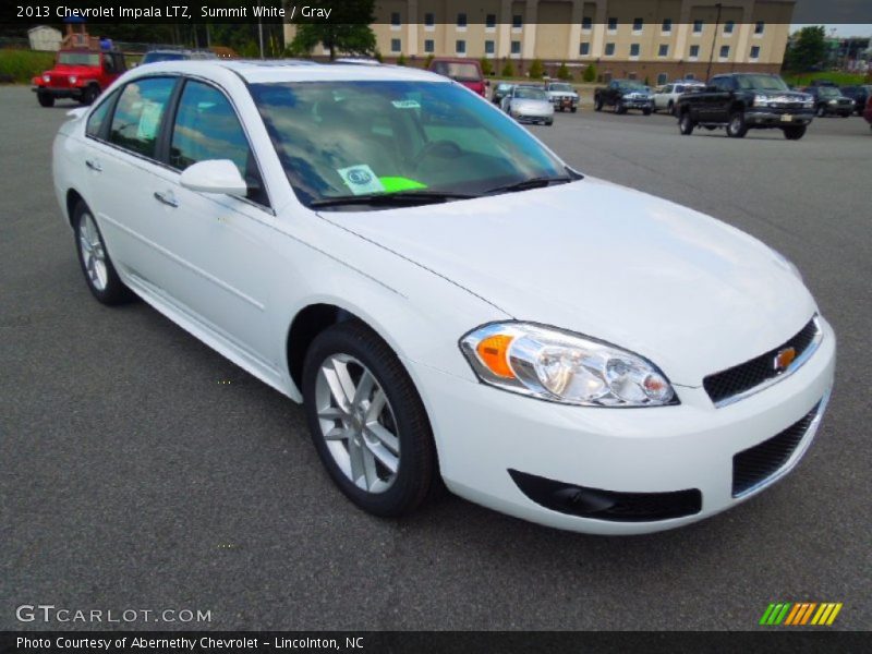 Summit White / Gray 2013 Chevrolet Impala LTZ