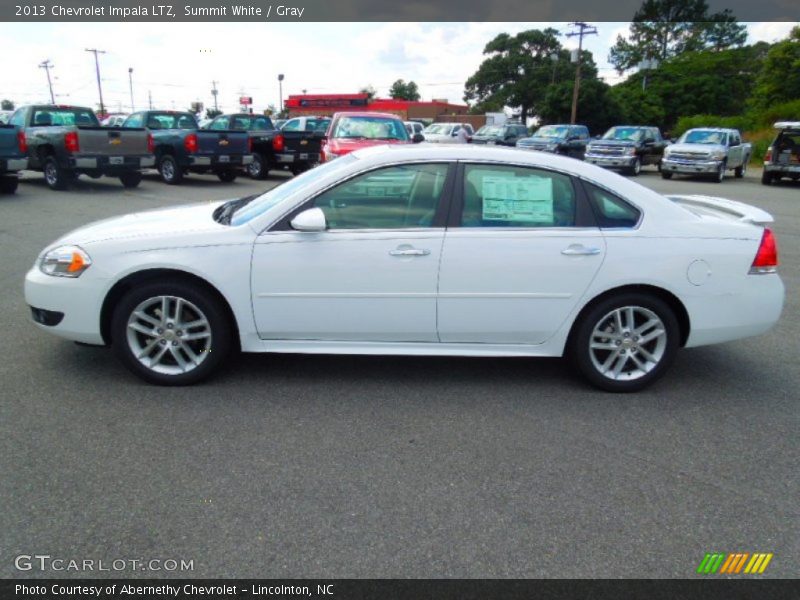Summit White / Gray 2013 Chevrolet Impala LTZ