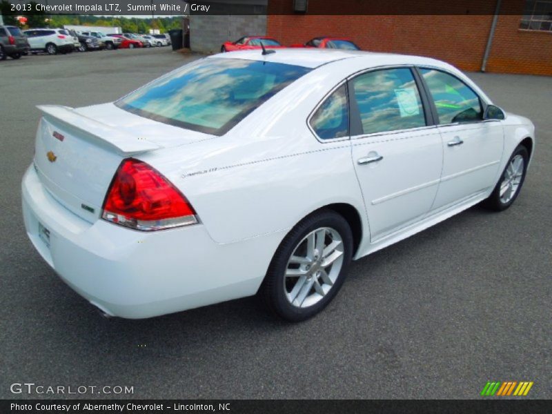 Summit White / Gray 2013 Chevrolet Impala LTZ